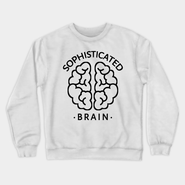 Sophisticated Brain Crewneck Sweatshirt by radeckari25